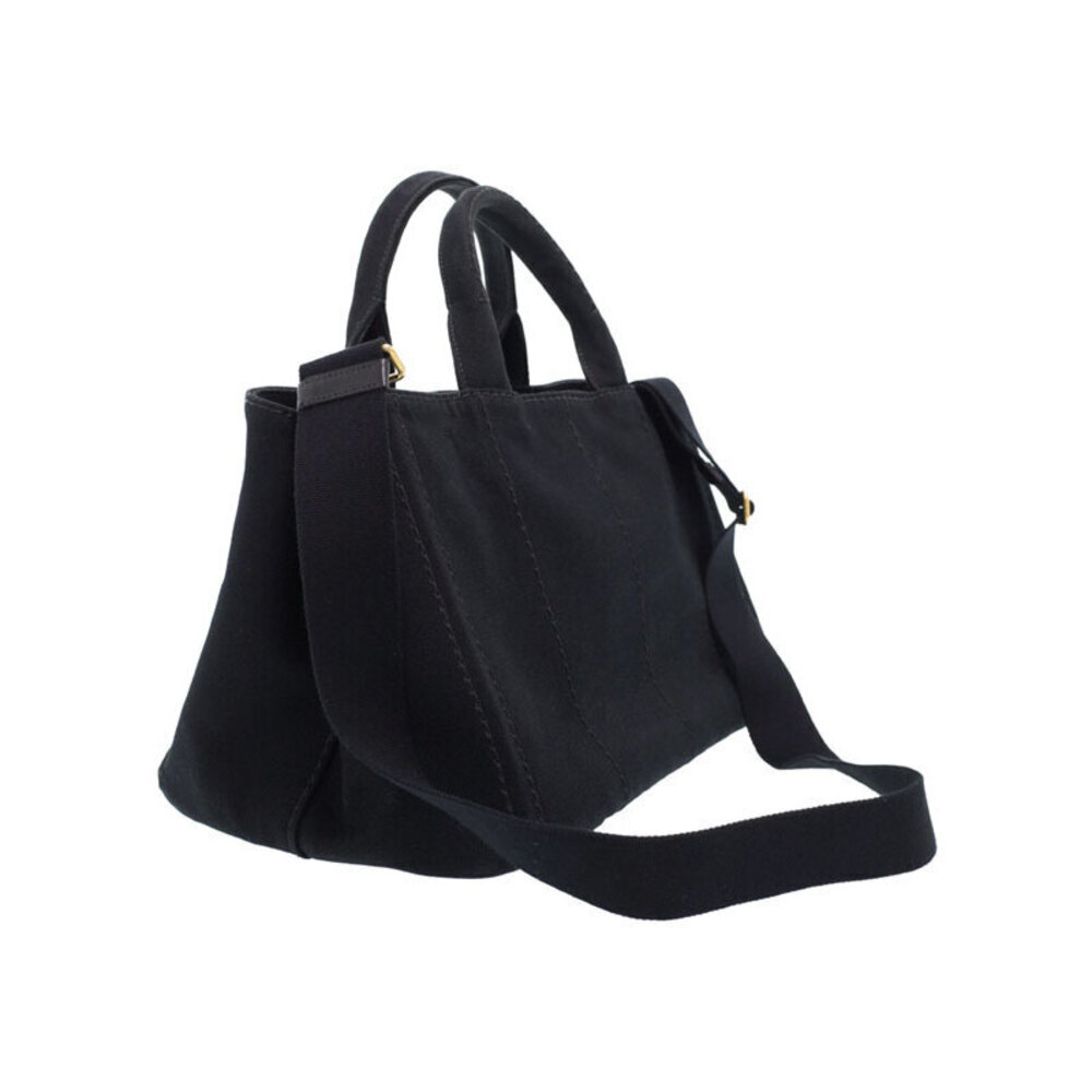 Prada Canapa 2way Tote Shoulder Bag Black - Picture 2 of 9